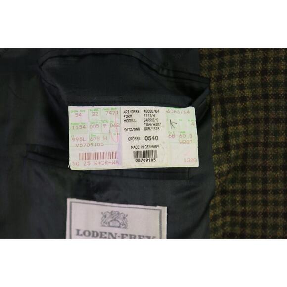 Eduard Dressler Green/Brown Knit Check 100% Cashmere by Zegna 3Btn Sportcoat 44R - Picture 9 of 11